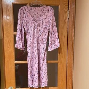 Pink Patterned Women's Nightgown